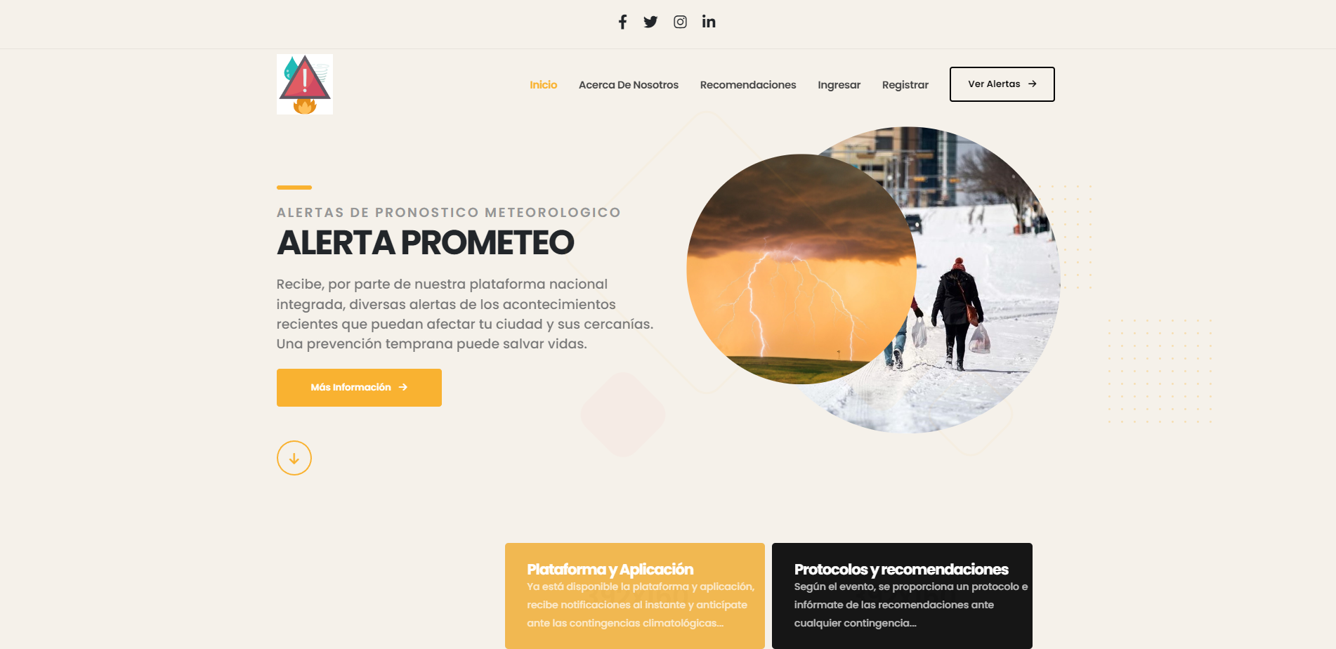 Alerta de Pronostico Meteorologico
